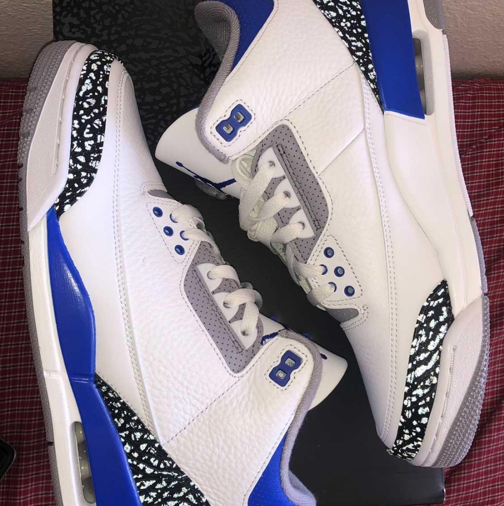 AIR JORDAN 3 "RACER BLUE" - Picture 5 of 6